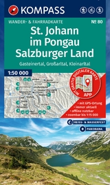 KOMPASS Wanderkarte 80 St. Johann im Pongau, Salzburger Land 1:50.000