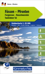 Kümmerly+Frey Outdoorkarte Deutschland 2 Füssen, Pfronten 1:35.000 - 