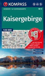 KOMPASS Wanderkarte 9 Kaisergebirge 1:50.000 - 