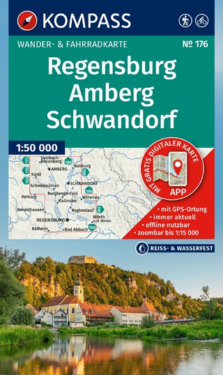 KOMPASS Wanderkarte 176 Regensburg, Amberg, Schwandorf 1:50.000