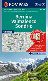 KOMPASS Wanderkarte 93 Bernina, Valmalenco, Sondrio 1:50.000 - 