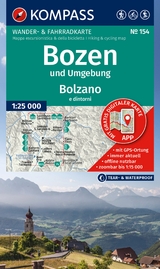 KOMPASS Wanderkarte 154 Bozen und Umgebung / Bolzano e dintorni 1:25.000 - 