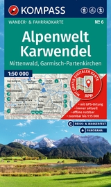 KOMPASS Wanderkarte 6 Alpenwelt Karwendel Mittenwald, Garmisch-Partenkirchen 1:50.000