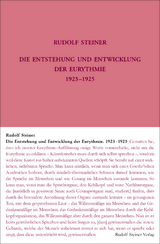 Die Entstehung und Entwicklung der Eurythmie 1923-1925 - Rudolf Steiner