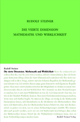 Die vierte Dimension. Mathematik und Wirklichkeit. - Rudolf Steiner