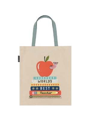 World's Best Teacher Tote Bag -  Out of Print