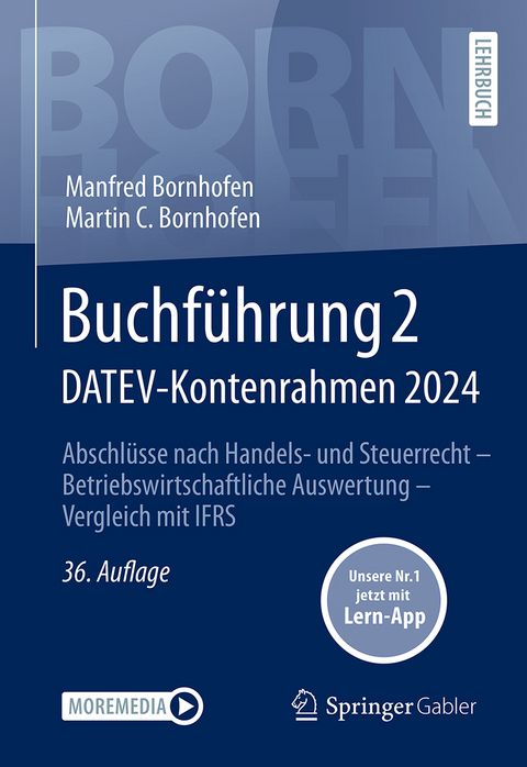 Buchführung 2 DATEV-Kontenrahmen 2024 - Manfred Bornhofen, Martin C. Bornhofen