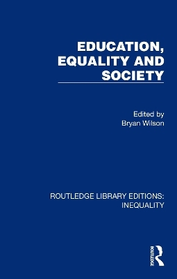 Education, Equality and Society - 
