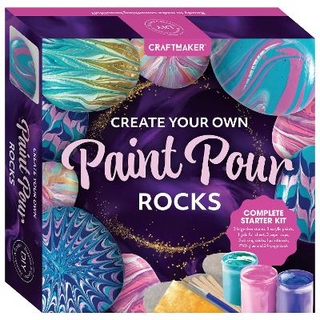 Craft Maker Paint Pour Rock Art