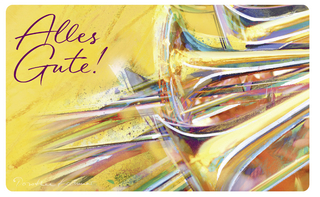 Vesperbrettchen / Frühstücksbrettchen Alles Gute!