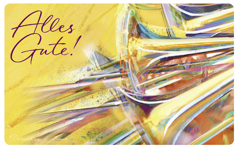 Vesperbrettchen / Fr&uuml;hst&uuml;cksbrettchen Alles Gute!