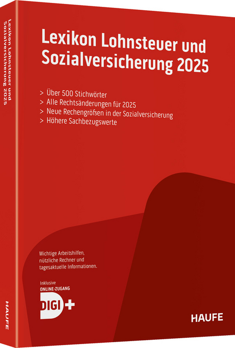 Lexikon Lohnsteuer und Sozialversicherung 2025 plus Onlinezugang