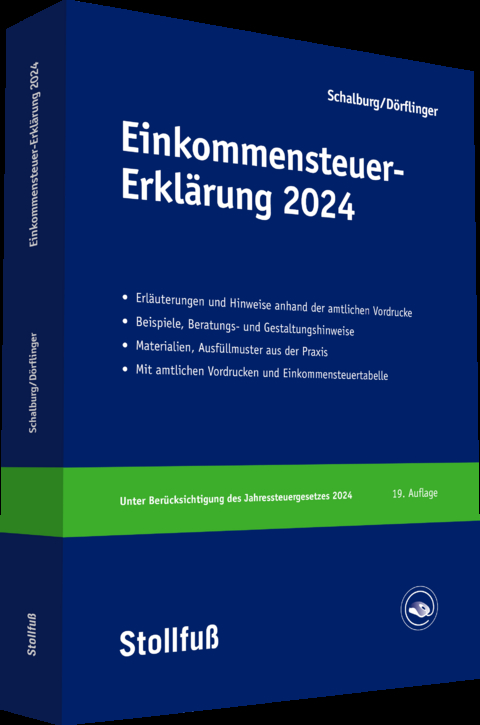 Einkommensteuer-Erkl&auml;rung 2024 - Martin Schalburg, Nina D&ouml;rflinger