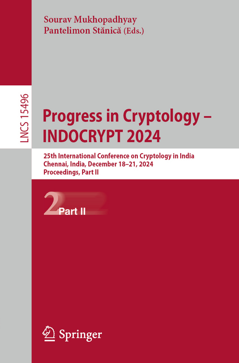 Progress in Cryptology – INDOCRYPT 2024 - 