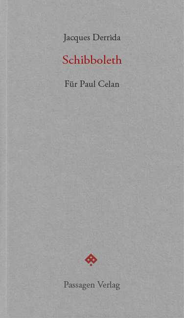 Schibboleth - Jacques Derrida