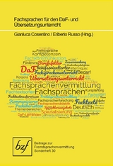 Fachsprachen f&uuml;r den DaF- und &Uuml;bersetzungsunterricht - 