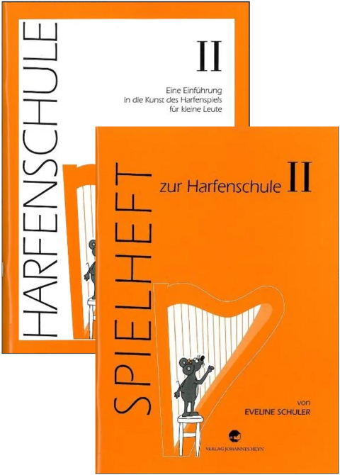 Harfenschule. Eine Einf&uuml;hrung in die Kunst des Harfenspiels f&uuml;r kleine Leute / Harfenschule. Eine Einf&uuml;hrung in die Kunst des Harfenspiels f&uuml;r kleine Leute Band II + Spielheft Band II - Eveline Schuler