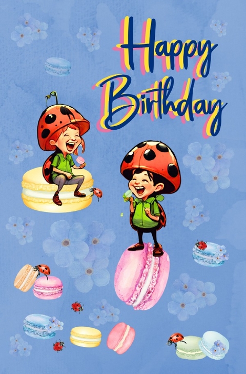 Geburtstags Gl&uuml;ckspilze / Happy Blue Geburtstag - Sylvia Naef alias Gl&uuml;cksjahr