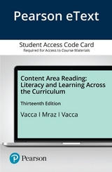 Content Area Reading - Vacca, Richard; Vacca, Jo Anne; Mraz, Maryann