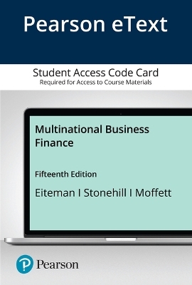 Multinational Business Finance - David Eiteman, Arthur Stonehill, Michael Moffett