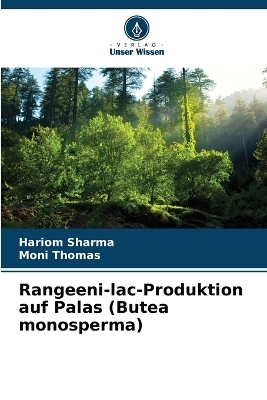 Rangeeni-lac-Produktion auf Palas (Butea monosperma)