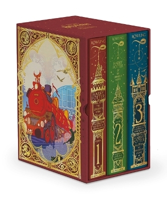 Harry Potter Books 1-3 Boxed Set (Minalima Edition) (Interactive Illustrated Edition) - J K Rowling