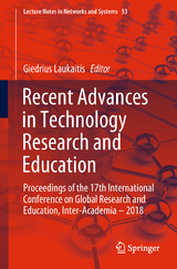 Recent Advances in Technology Research and Education - 