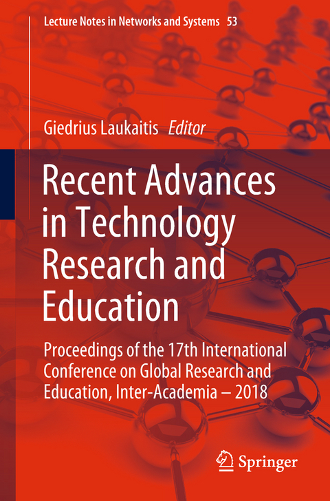Recent Advances in Technology Research and Education - 