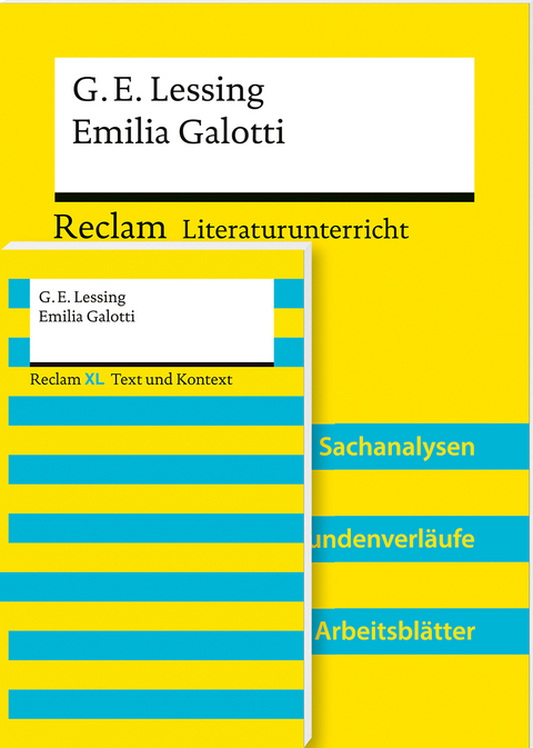 Lehrerpaket &raquo;Gotthold Ephraim Lessing: Emilia Galotti&laquo;: Textausgabe und Lehrerband - Peter Bekes, Gotthold Ephraim Lessing