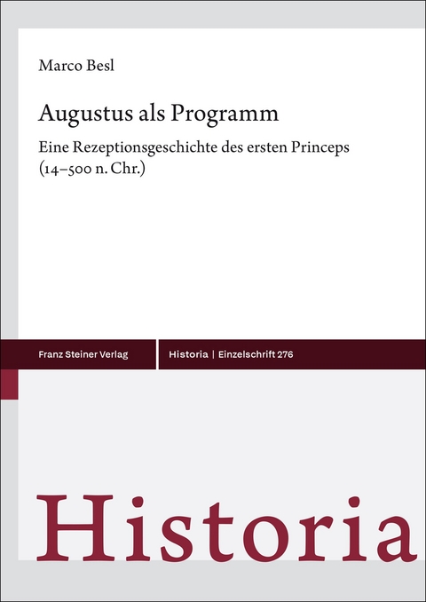 Augustus als Programm - Marco Besl