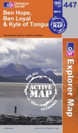 Ben Hope, Ben Loyal and Kyle of Tongue - Ordnance Survey