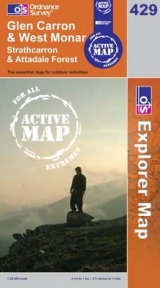 Glen Carron and West Monar - Ordnance Survey