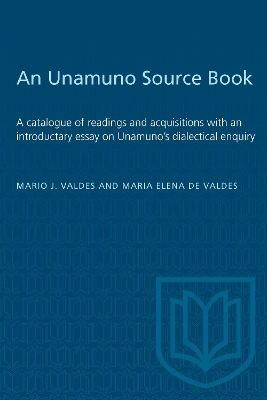 An Unamuno Source Book - Mario Valdes, Maria Elena de Valdes