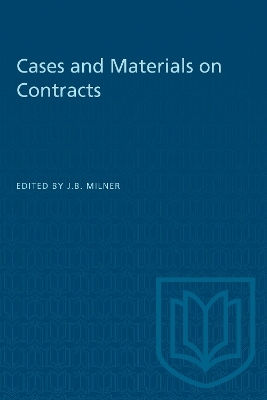 Cases and Materials on Contracts - 