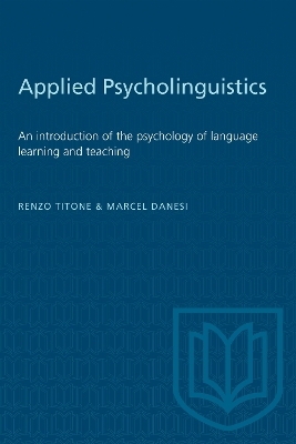 Applied Psycholinguistics - Marcel Danesi, Renzo Titone