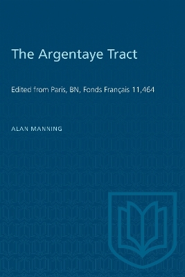 The Argentaye Tract - Alan Manning