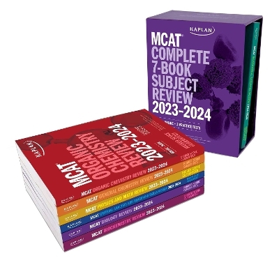 MCAT Complete 7-Book Subject Review 2023-2024, Set Includes Books, Online Prep, 3 Practice Tests -  Kaplan Test Prep