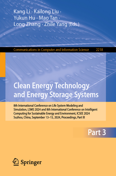 Clean Energy Technology and Energy Storage Systems - 