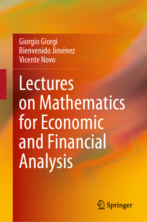 Lectures on Mathematics for Economic and Financial Analysis - Giorgio Giorgi, Bienvenido Jiménez, Vicente Novo