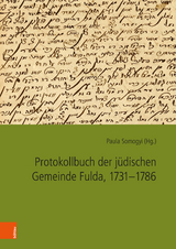 Protokollbuch der j&uuml;dischen Gemeinde Fulda, 1731-1786 - 