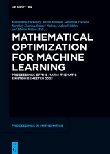 Mathematical Optimization for Machine Learning - 