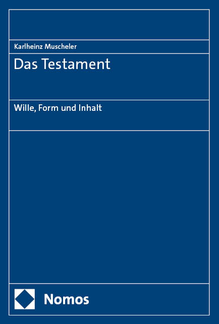 Das Testament - Karlheinz Muscheler