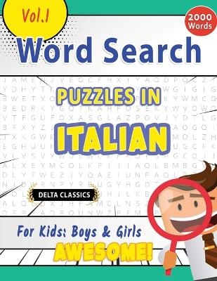 Word Search Puzzles in Italian for Kids