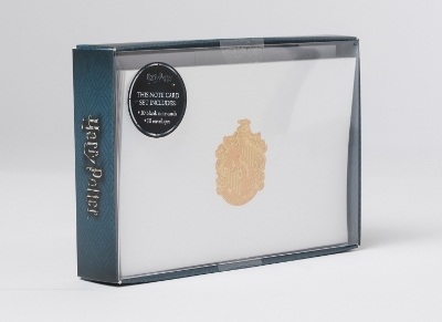 Harry Potter: Hufflepuff Crest Foil Note Cards -  Insight Editions