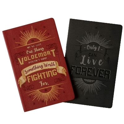 Harry Potter: Character Notebook Collection. Set of 2: Harry and Voldemort -  Insight Editions