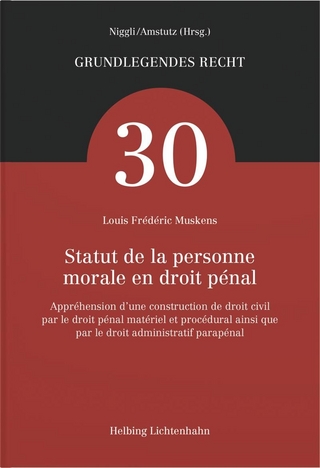 Statut de la personne morale en droit pénal