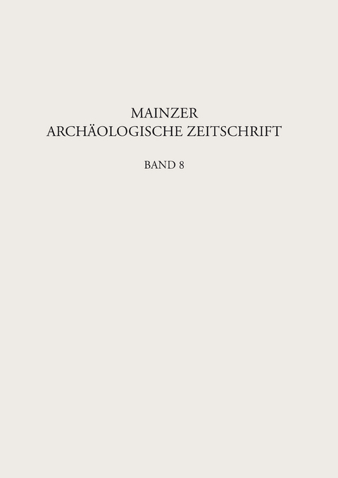 Mainzer Arch&auml;ologische Zeitschrift - 