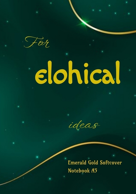 Emerald Gold Softcover Notebook A5 - Shachar Haddad