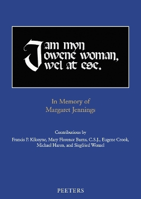 "I am myn owene woman, wel at ese" - M.F. Burns, E. Crook, M. Haren, M. Jennings, F.P. Kilcoyne