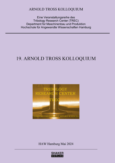 19. Arnold Tross Kolloquium - 